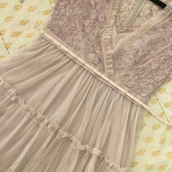 NWT Needle & Thread Embroidered Tulle Midi Dress - Picture 8 of 12